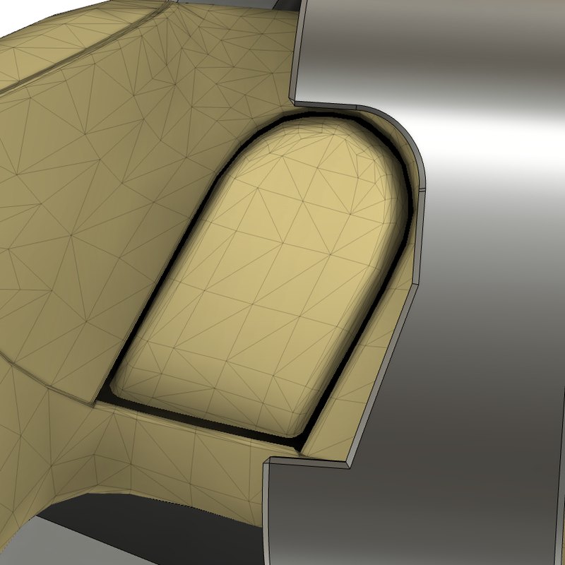 Hand-eye position with gravity orientation, view 4 (good fit)