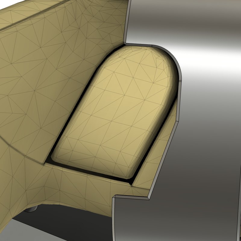 Controller placed by the five-point pivot calibration, view 4